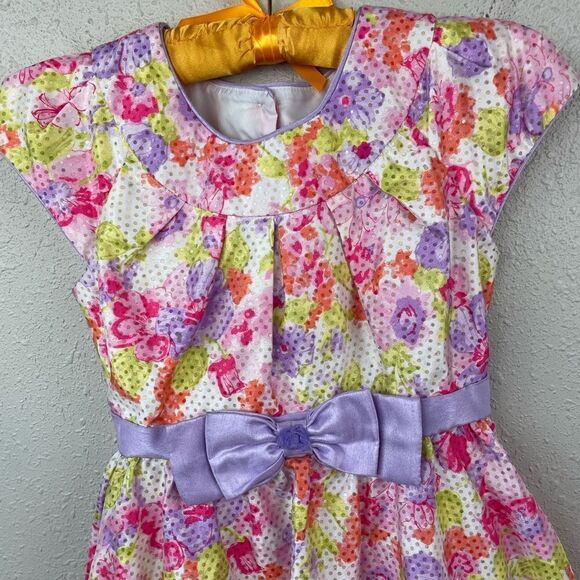 Jona Michelle Pastel Floral Dress Size 8 EUC - Picture 2 of 5